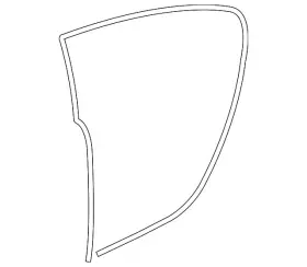 C2z27143 Jaguar Genuine Surround Weather-strip
