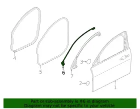 J9c4872 Jaguar Genuine Upper Weather-strip #2
