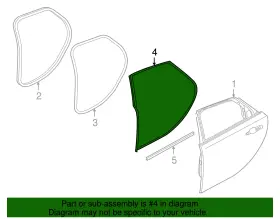 T2h39757 Jaguar Genuine Surround Weather-strip #2