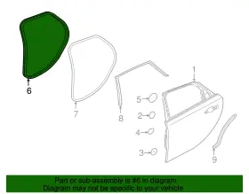 T4a41284 Jaguar Genuine Weather-strip On Body #2
