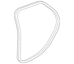 T4a41284 Jaguar Genuine Weather-strip On Body