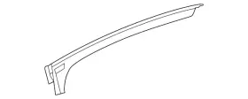T4n3067 Jaguar Genuine Upper Weather-strip