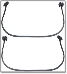 91928 Jegs Door Frame Weatherstrip Seals For 1970-1981 Chevrolet Camaro And Pontiac