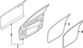 82130-cv000 Kia Genuine Door Weather-strip