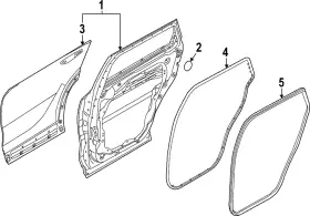 83110-dw000 Kia Genuine Weather-strip On Body