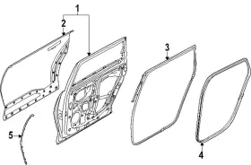 83120-do000 Kia Genuine Weather-strip On Body