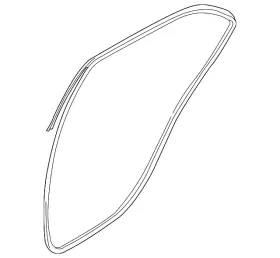 83130-1w200 Kia Genuine Door Weather-strip