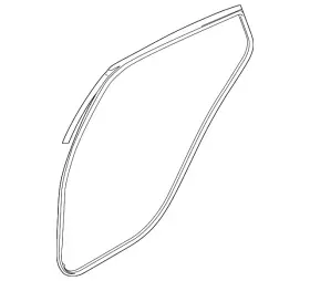 83130-m7000 Kia Genuine Door Weather-strip