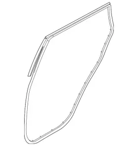 83140-b2000eq Kia Genuine Door Weather-strip