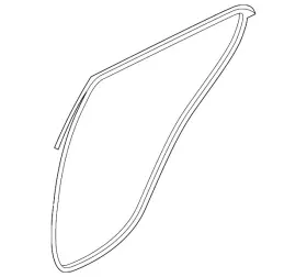 83140-d9000 Kia Genuine Door Weather-strip