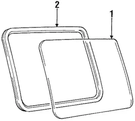 Awr5388 Land-rover Genuine Weatherstrip