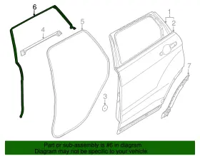 Lr052650 Land-rover Genuine Upper Weather-strip #2