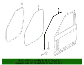Lr054777 Land-rover Genuine Upper Weather-strip #2