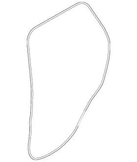 Lr098316 Land-rover Genuine Door Weather-strip Lr098316 Land-rover Genuine Door Weather-strip
