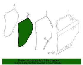 Lr113847 Land-rover Genuine Door Weather-strip #2
