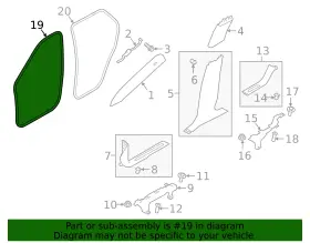 Lr128752 Land-rover Genuine Door Seal #2