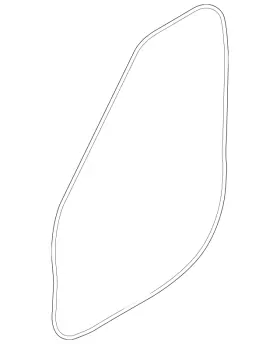 Lr138449 Land-rover Genuine Door Weather-strip