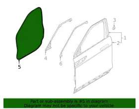 Lr163131 Land-rover Genuine Door Weather-strip #2
