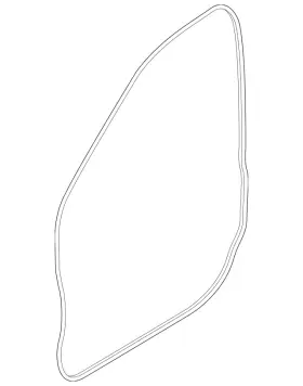 Lr178719 Land-rover Genuine Door Weather-strip