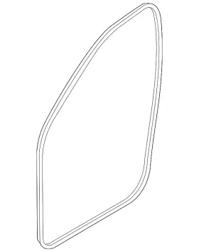 Lr178724 Land-rover Genuine Weather-strip On Body