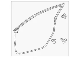 67861-76011 Lexus Genuine Surround Weather-strip