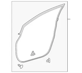 67862-0e030 Lexus Genuine Door Weather-strip 67862-0e030 Lexus Genuine Door Weather-strip