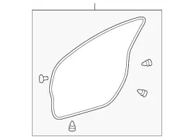 67862-76020 Lexus Genuine Door Seal