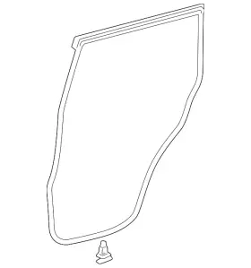 67872-60130 Lexus Genuine Surround Weather-strip 67872-60130 Lexus Genuine Surround Weather-strip