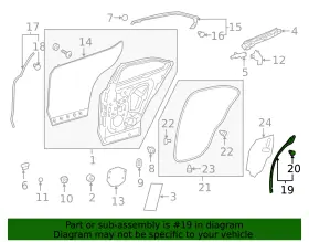 67873-76030 Lexus Genuine Lower Weather-strip #2