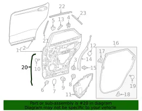 67896-48031 Lexus Genuine Front Weather-strip #2