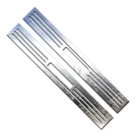 Luxfx1970 Luxury Fx 2p Steel Door Sill With Tread Cutouts Fits 2002-2006 Ford Thunderbird By