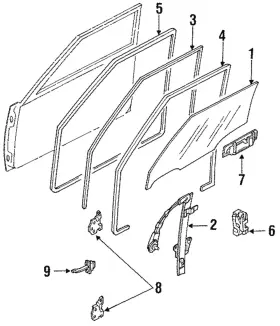 B455-58-760f Mazda Genuine Weatherstrip