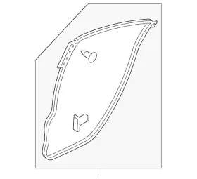 Bbm4-73-760c Mazda Genuine Surround Weather-strip Bbm4-73-760c Mazda Genuine Surround Weather-strip