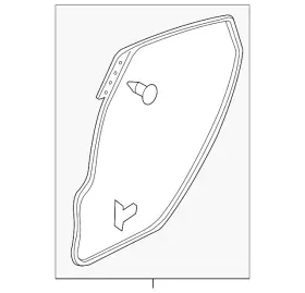 Bbn9-72-760d Mazda Genuine Surround Weather-strip