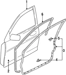 Bc1d-59-760e Mazda New Oem 100% Genuine Door Weather-strip