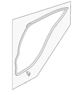 Bdmt-72-760a Mazda Genuine Door Weather-strip