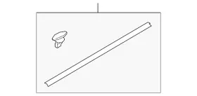 Bdts-58-76xa Mazda Genuine Lower Weather-strip Bdts-58-76xa Mazda Genuine Lower Weather-strip