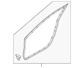 Bdts-59-760b Mazda Genuine Door Weather-strip Bdts-59-760b Mazda Genuine Door Weather-strip