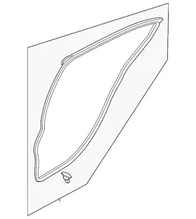 Bdts-72-760b Mazda Genuine Door Weather-strip Bdts-72-760b Mazda Genuine Door Weather-strip