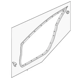 Bhn9-59-760c Mazda Genuine 2014-2018 3 - Door Weather-strip