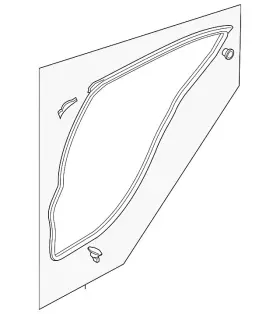 Bhn9-72-760c Mazda Genuine Door Weather-strip