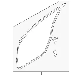D10e-59-760 Mazda Genuine Door Weather-strip