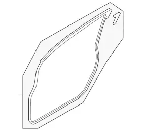 D651-58-760d Mazda Genuine Door Weather-strip