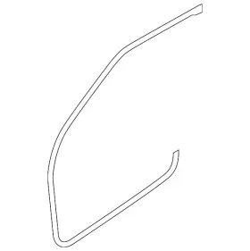 F151-58-760c Mazda Genuine Door Weather-strip