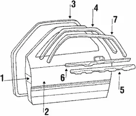 Fb01-59-760c Mazda Genuine Weatherstrip