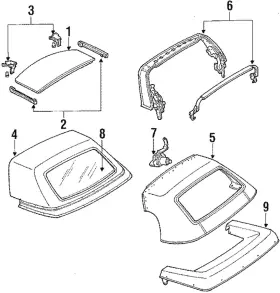 Fc54-r1-952b Mazda Genuine Weatherstrip Fc54-r1-952b Mazda Genuine Weatherstrip
