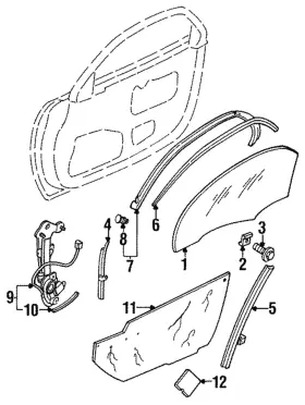 Mazda Fd01-58-76yj Genuine Weatherstrip