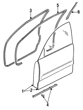 Ga2k-58-76xa Mazda Genuine Lower Weather-strip Ga2k-58-76xa Mazda Genuine Lower Weather-strip