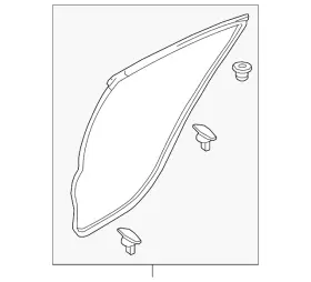 Gbfn-73-760 Mazda Genuine Door Weather-strip Gbfn-73-760 Mazda Genuine Door Weather-strip