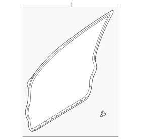 Gd7a-59-760b Mazda Genuine Surround Weather-strip